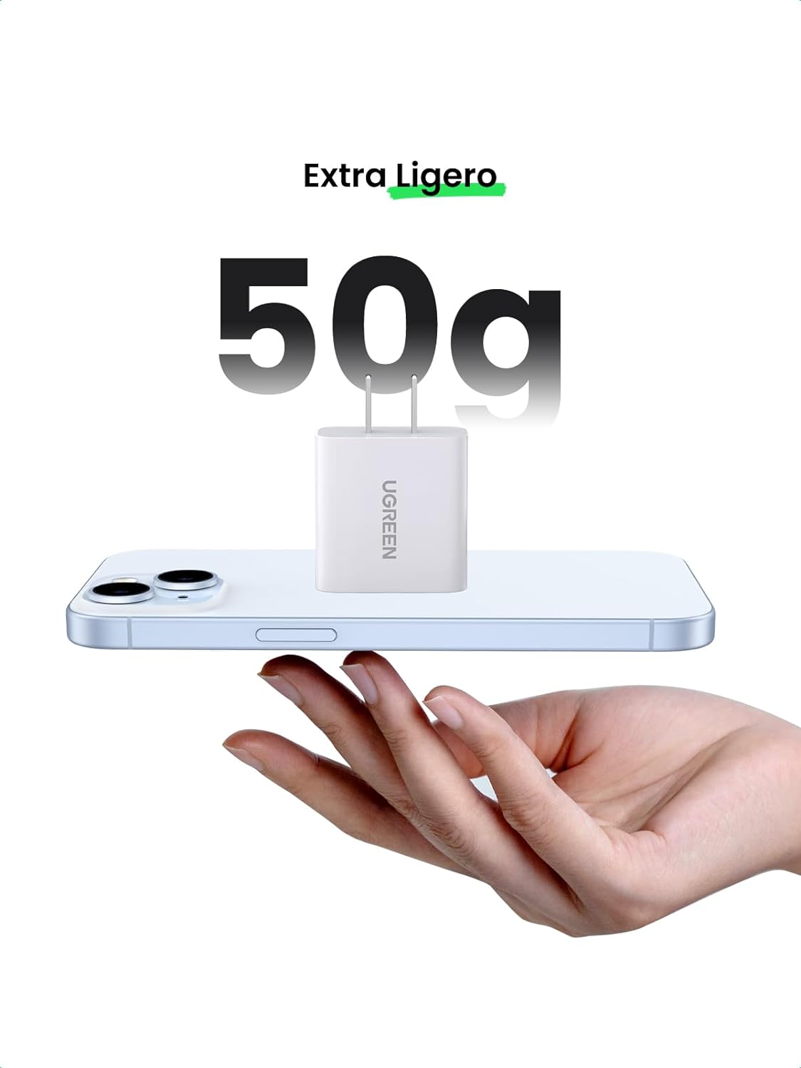 UGREEN 20W Cargador USB C Portátil Carga Rápida