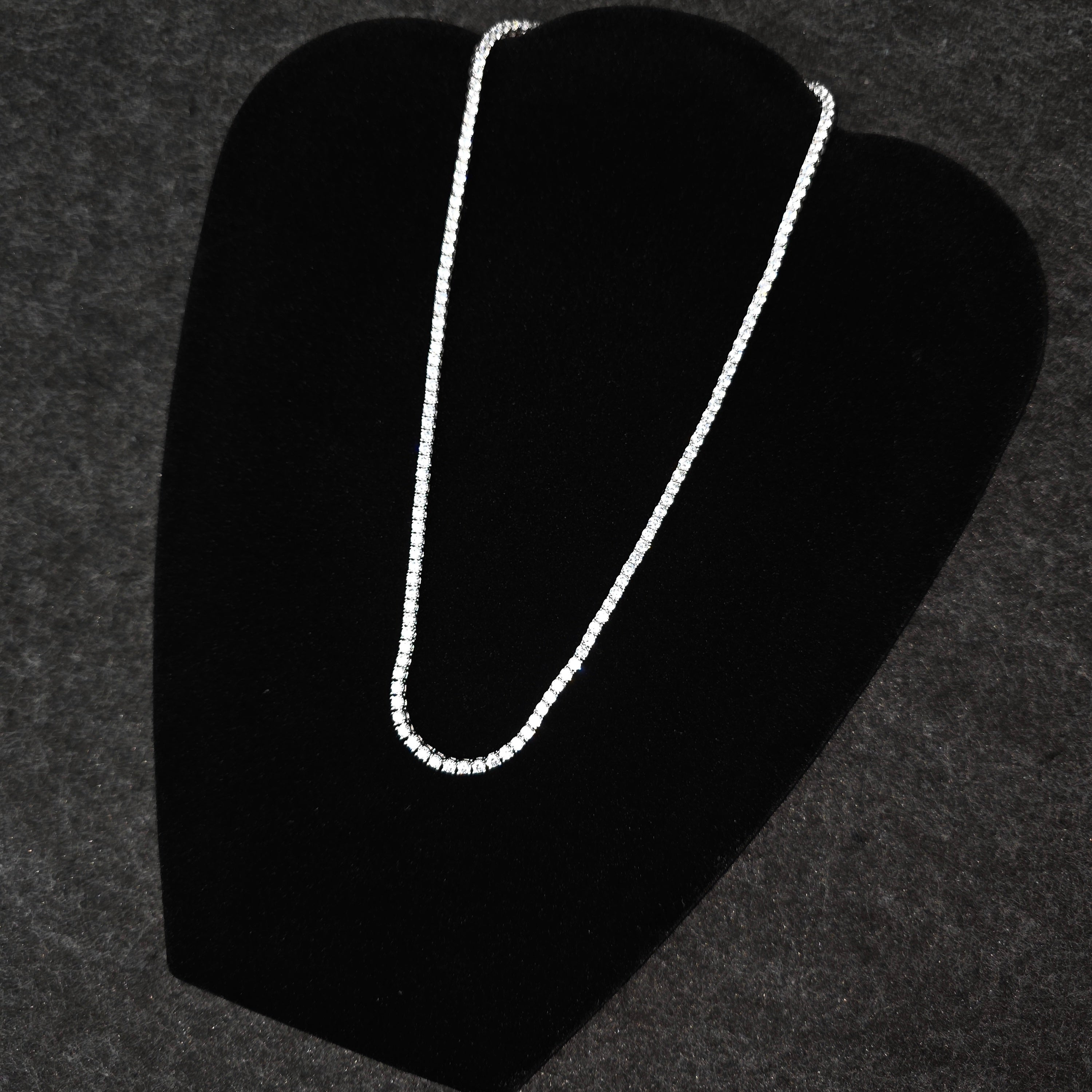 Collar Tenis de Plata con Zirconias Cubicas 51cm