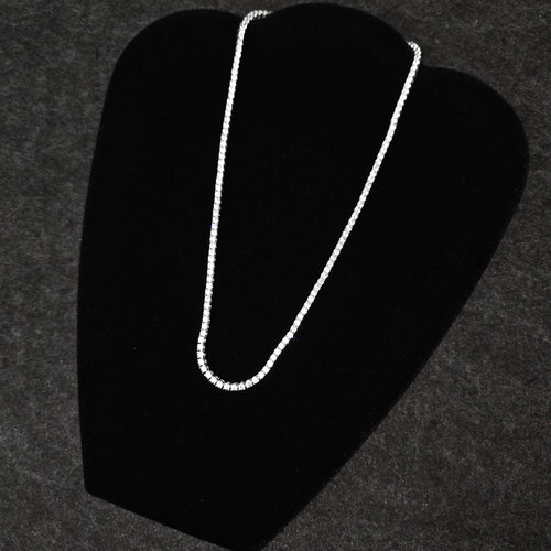Collar Tenis de Plata con Zirconias Cubicas 51cm
