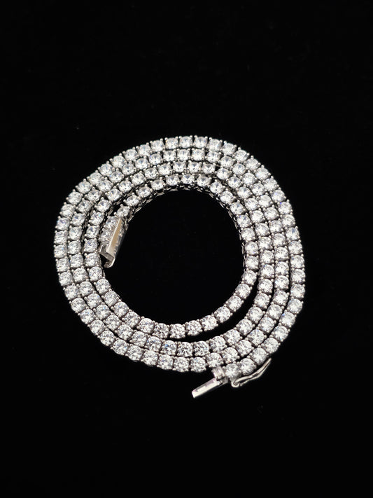 Collar Tenis de Plata con Zirconias Cubicas 51cm
