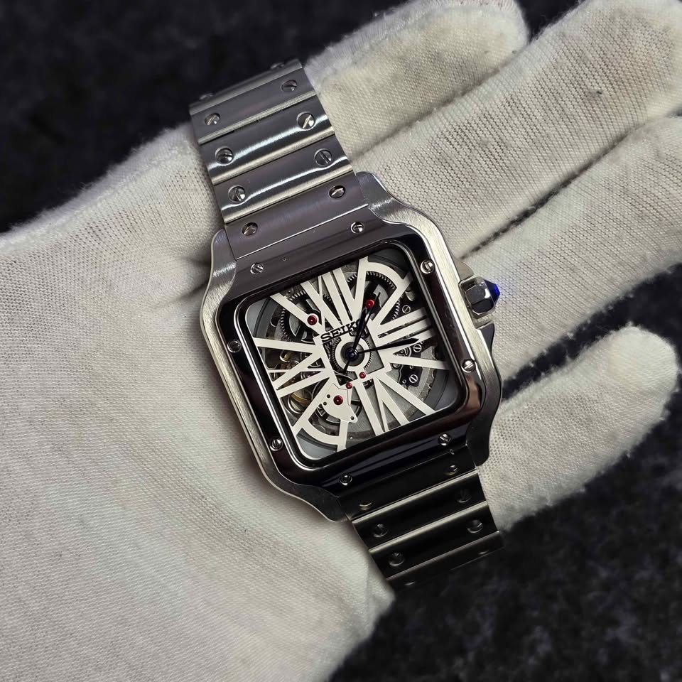 Seiko Mod Skeleton Santos Automatico