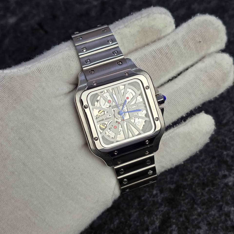 Seiko Mod Skeleton Santos Automatico