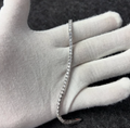 Brazalete tenis Zirconias 3mm plata 925