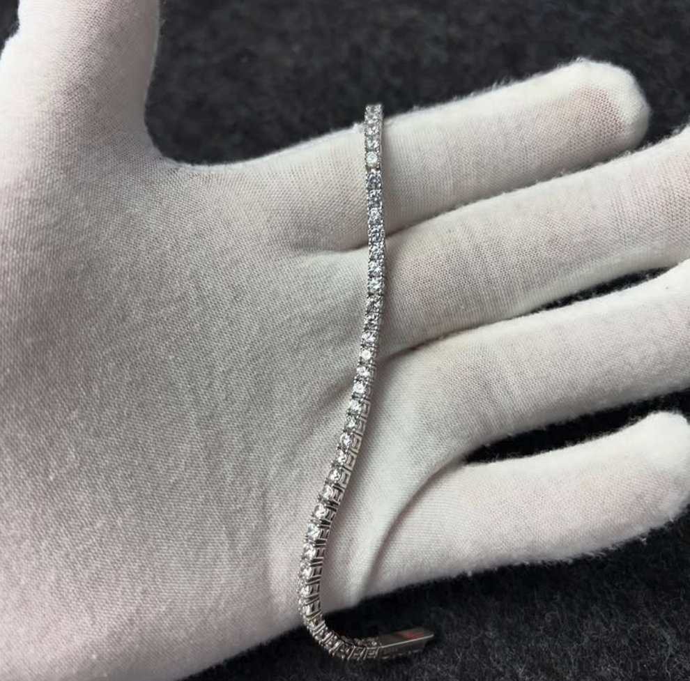 Brazalete tenis Zirconias 3mm plata 925