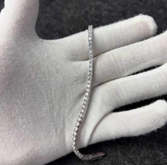Brazalete tenis Zirconias 3mm plata 925