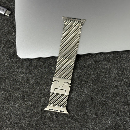 Correa Milanese Loop Titanio Natural
